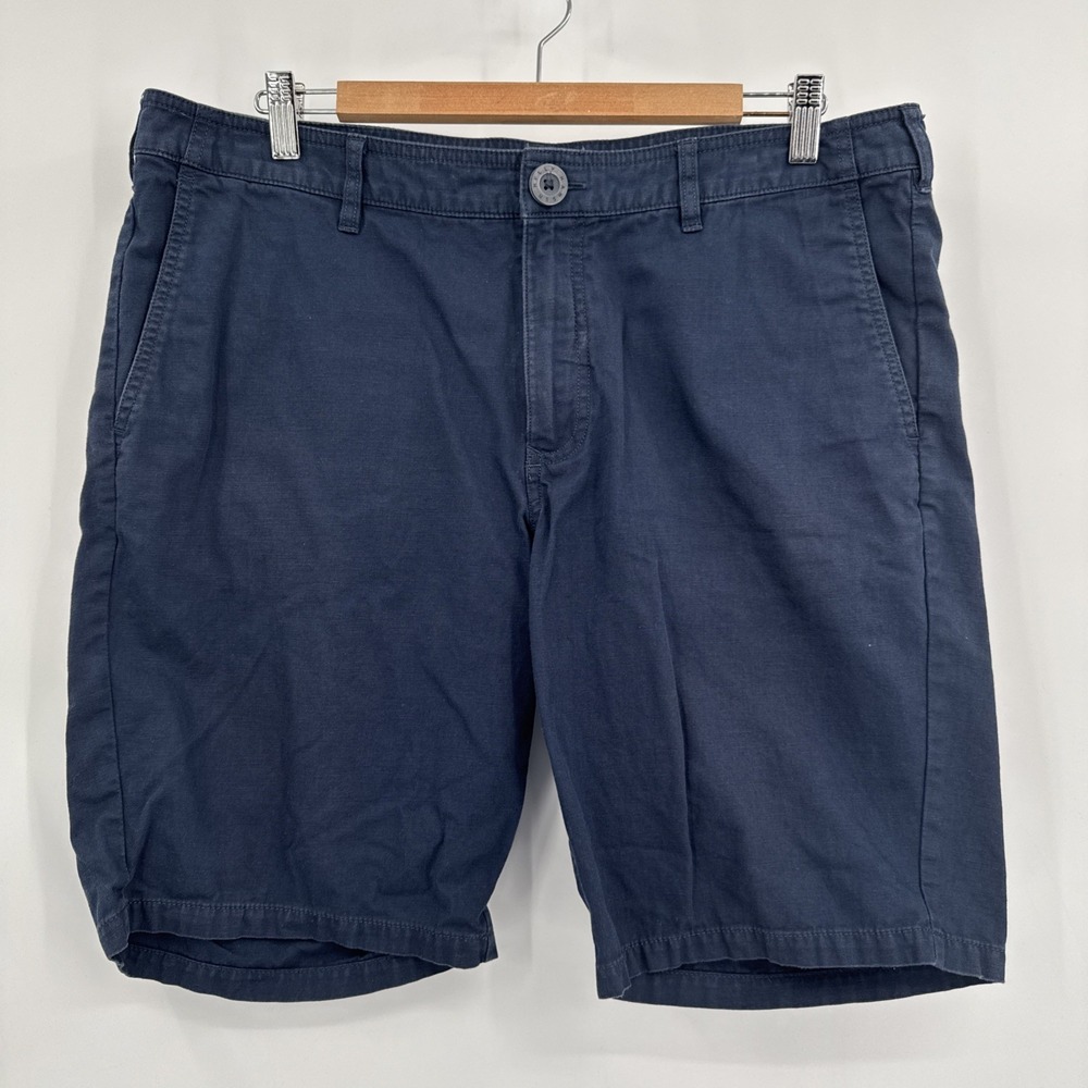 Helly‎ Hansen Outdoor Active Chino Shorts Navy Organic Cotton Hemp Men 36/36